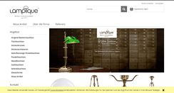 Desktop Screenshot of lamptique.de